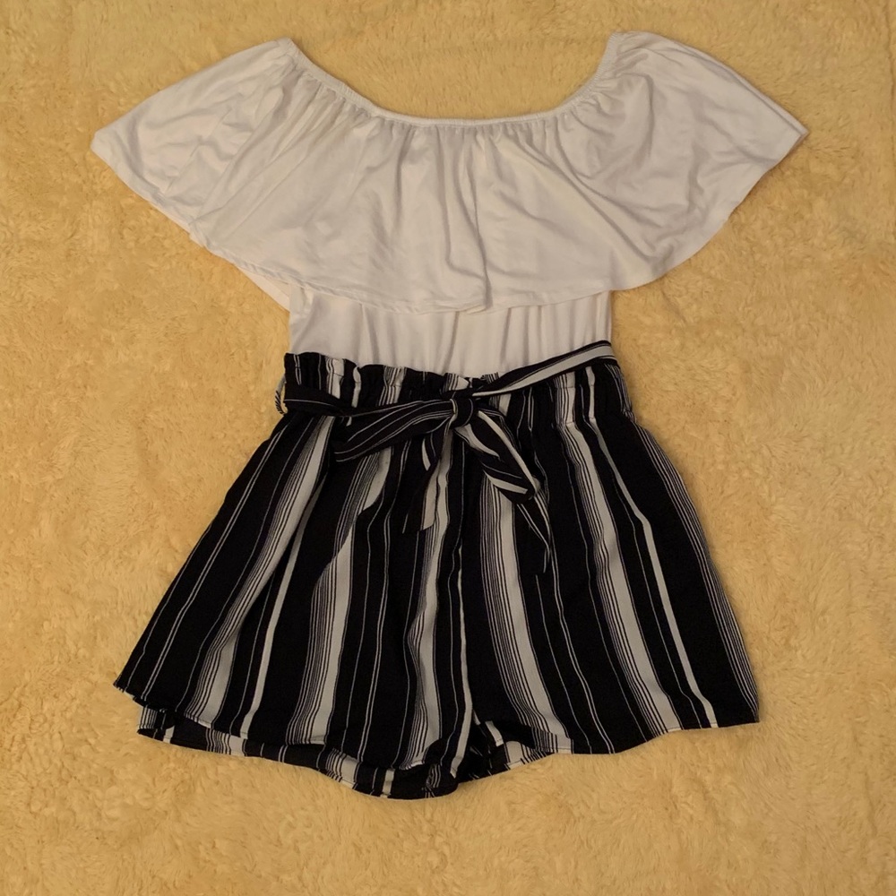 Off The Shoulder Shorts Romper